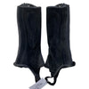 Ovation Ribbed Suede Half Chaps in Black - Children's 12-14