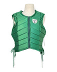Tipperary 'Eventer' Protective Safety Vest in Green - Women's XXS