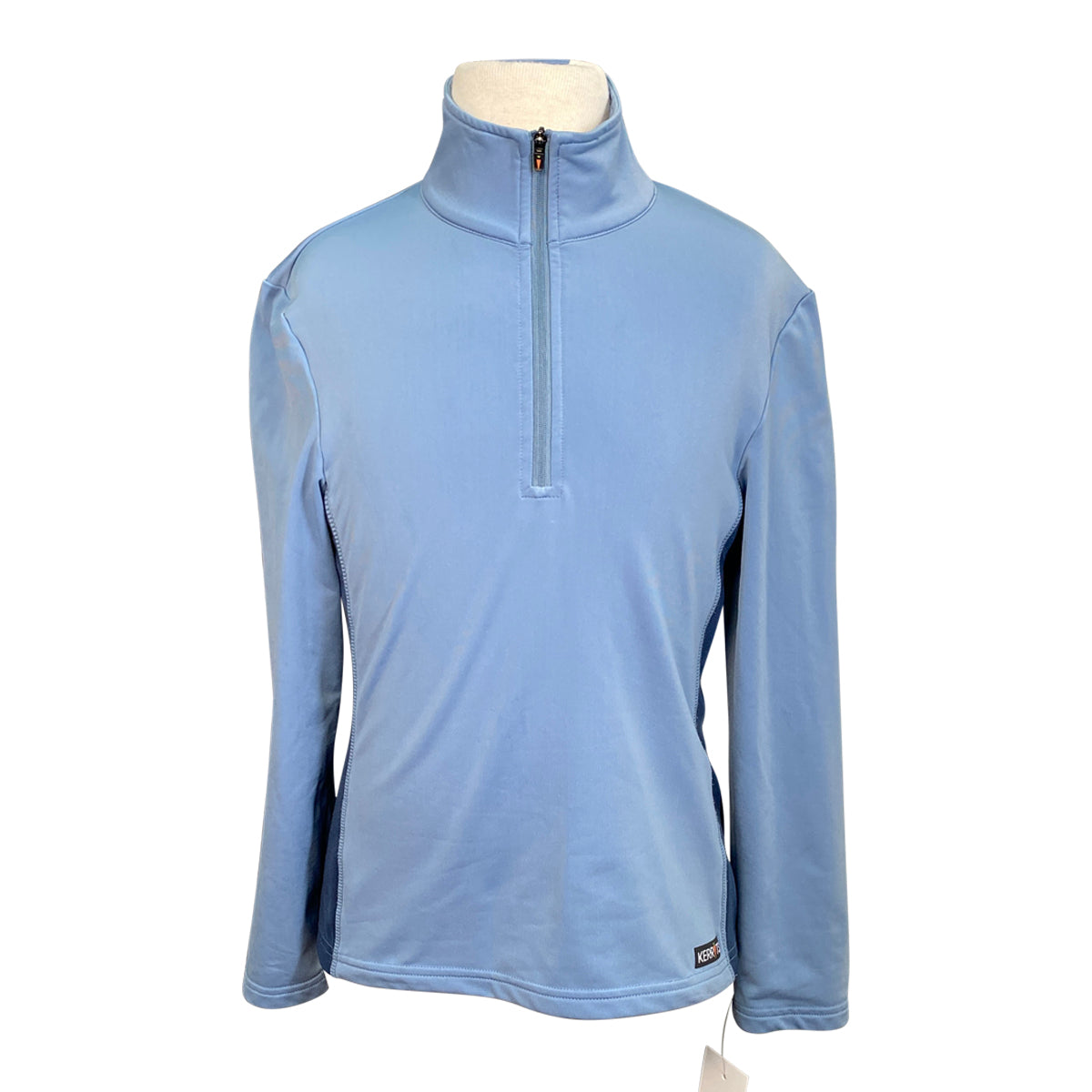 Kerrits Counter Canter 1/2 Zip Fleece in Light Blue/Navy