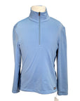 Kerrits Counter Canter 1/2 Zip Fleece in Light Blue/Navy