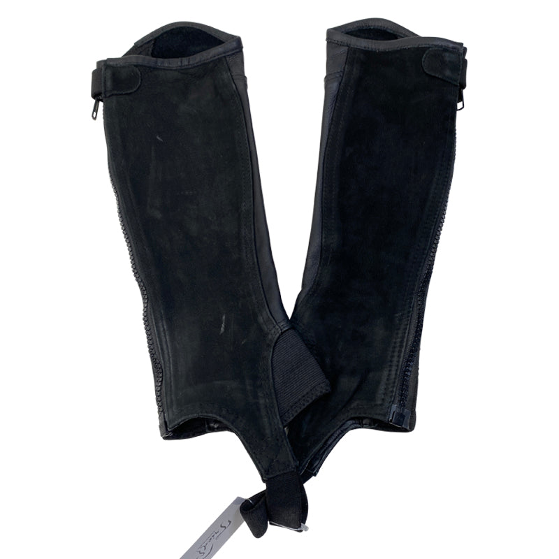 Inside of Horze 'Quinton' Leather Half Chaps in Black