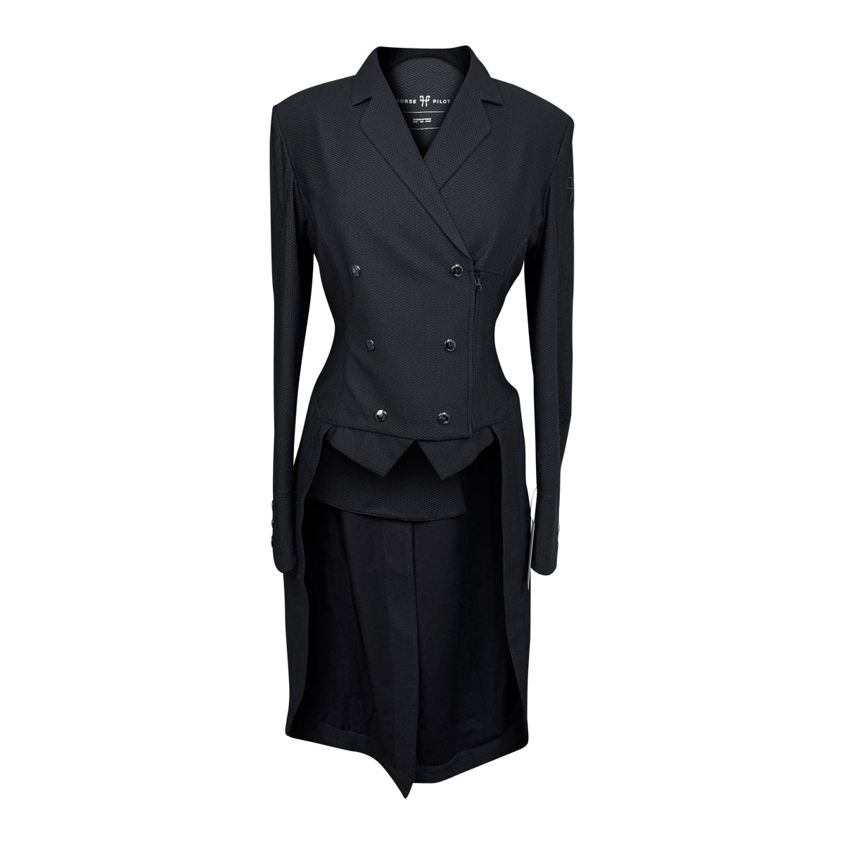 Horse Pilot Long Mesh Frac Shadbelly in Black 