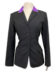 Winston Equestrian Classic Competition Coat in Black/Purple - Women's 40T (US 8T)