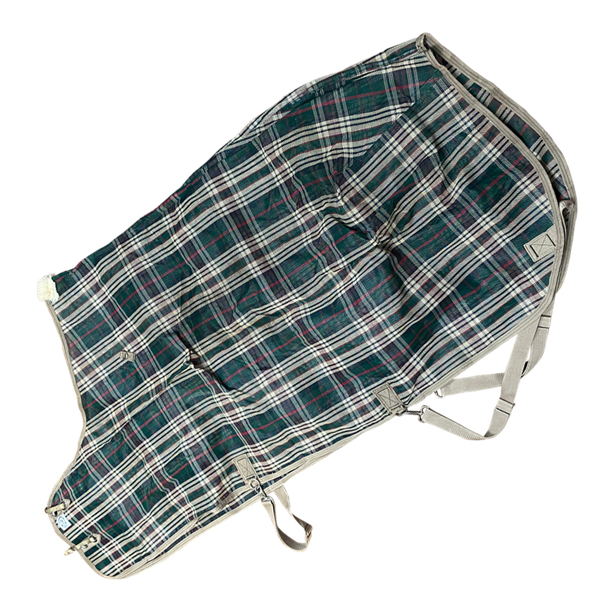 Kensington Custom Fly Sheet in Tan/Green Plaid 