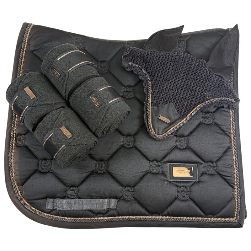 Equestrian Stockholm Tack Set in Dark Sky