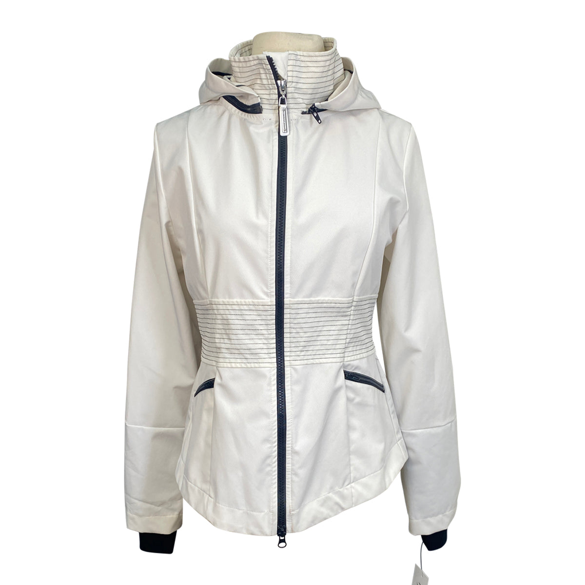 Noel Asmar Equestrian Water Resistant Jacket in White/Black