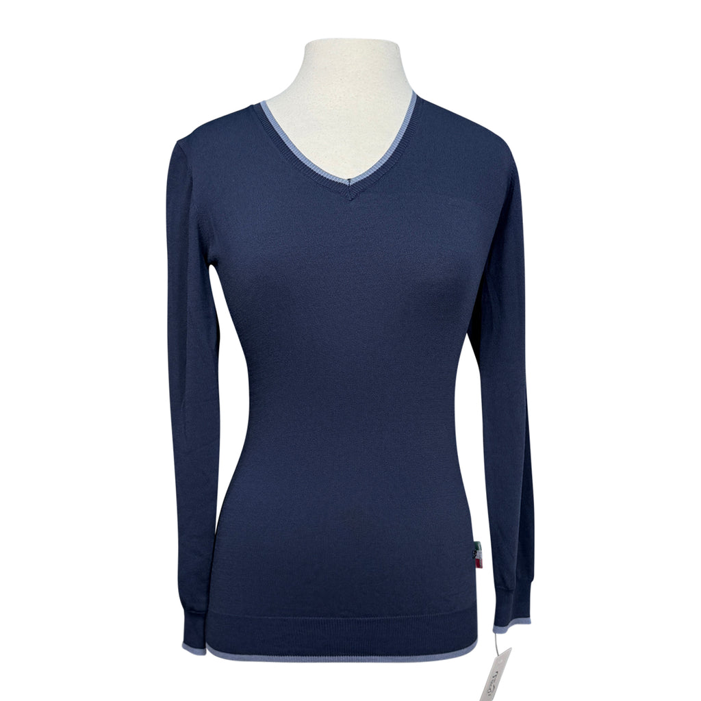 AA Platinum Horseware Classic Sweater in Navy