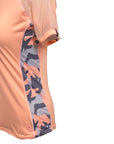 Irideon Short Sleeve Shirt in Peach Pony Camo