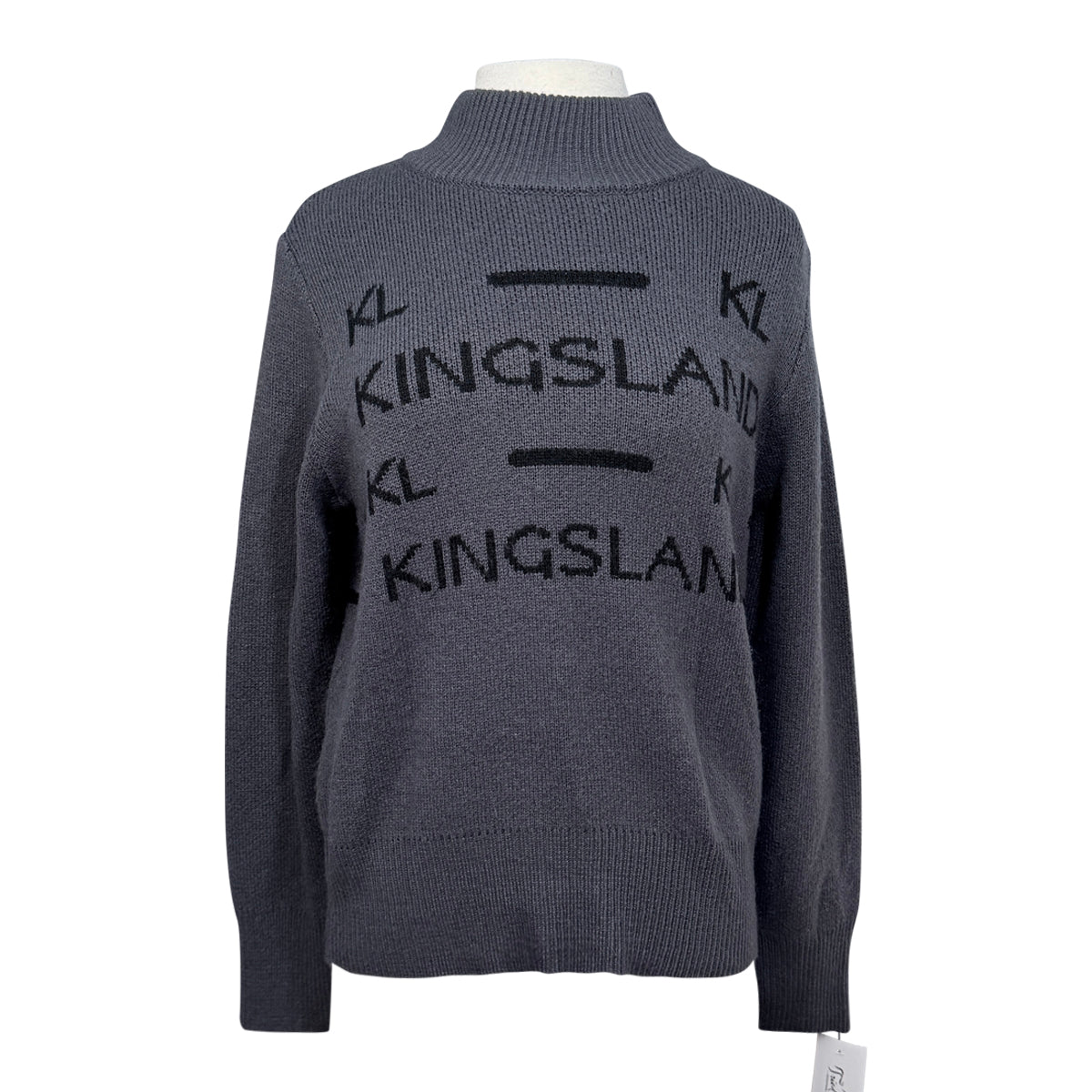 Kingsland Villut Knitted Pullover in Grey Forged Iron