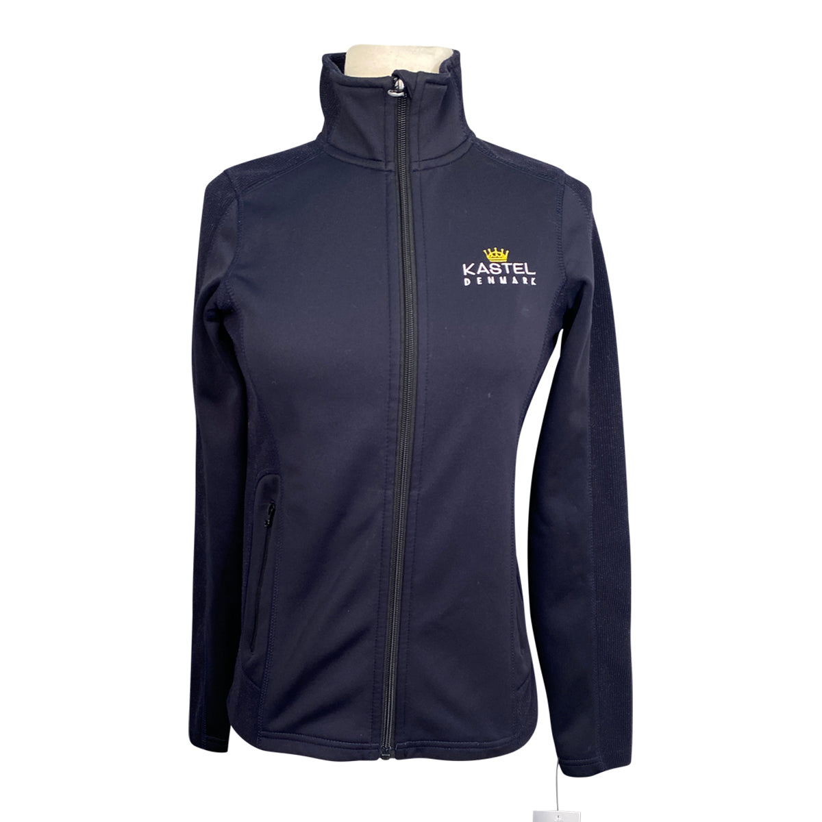 Kastel Fitted Full Zip Jacket in Navy