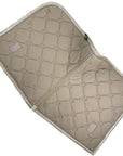 Equestrian Stockholm Dressage Pad & Polo Wrap Set in Merlot Gold 