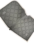 Equestrian Stockholm Dressage Pad & Polo Wrap Set in Silver Cloud