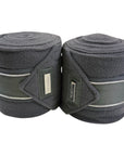Equestrian Stockholm Dressage Pad & Polo Wrap Set in Silver Cloud