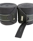 Equestrian Stockholm Dressage Pad & Polo Wrap Set in Silver Cloud