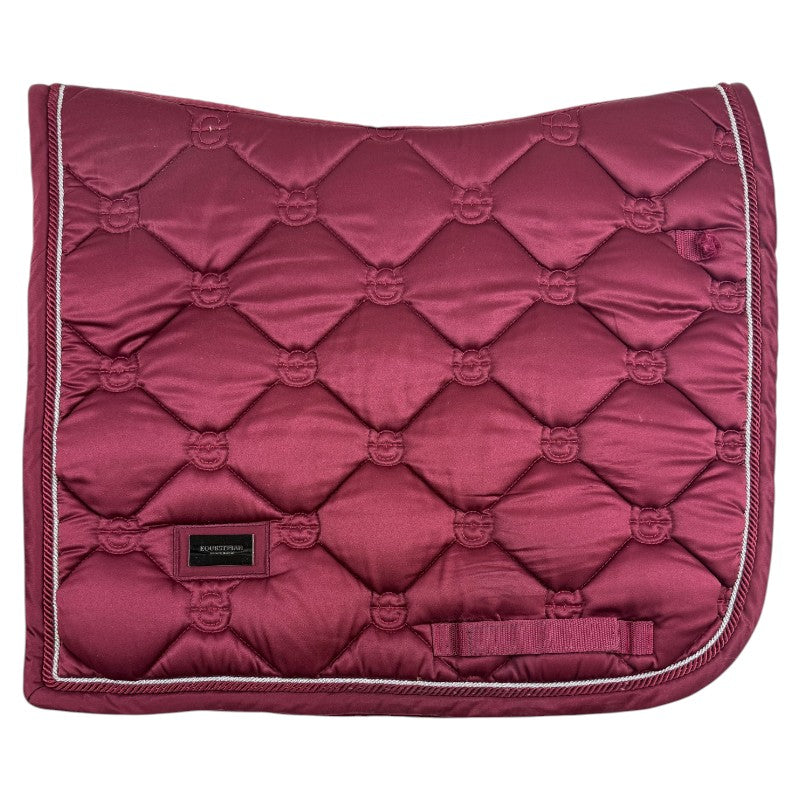 Equestrian Stockholm Dressage Saddle Pad in Grenadine