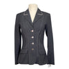 Winston Contrast Show Jacket in Grey/Gold Stitching