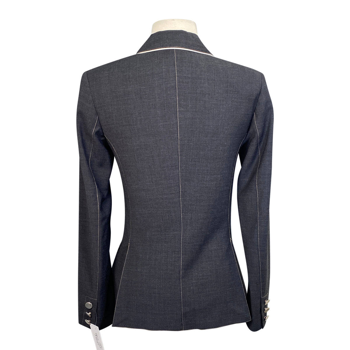 Winston Contrast Show Jacket in Grey/Gold Stitching
