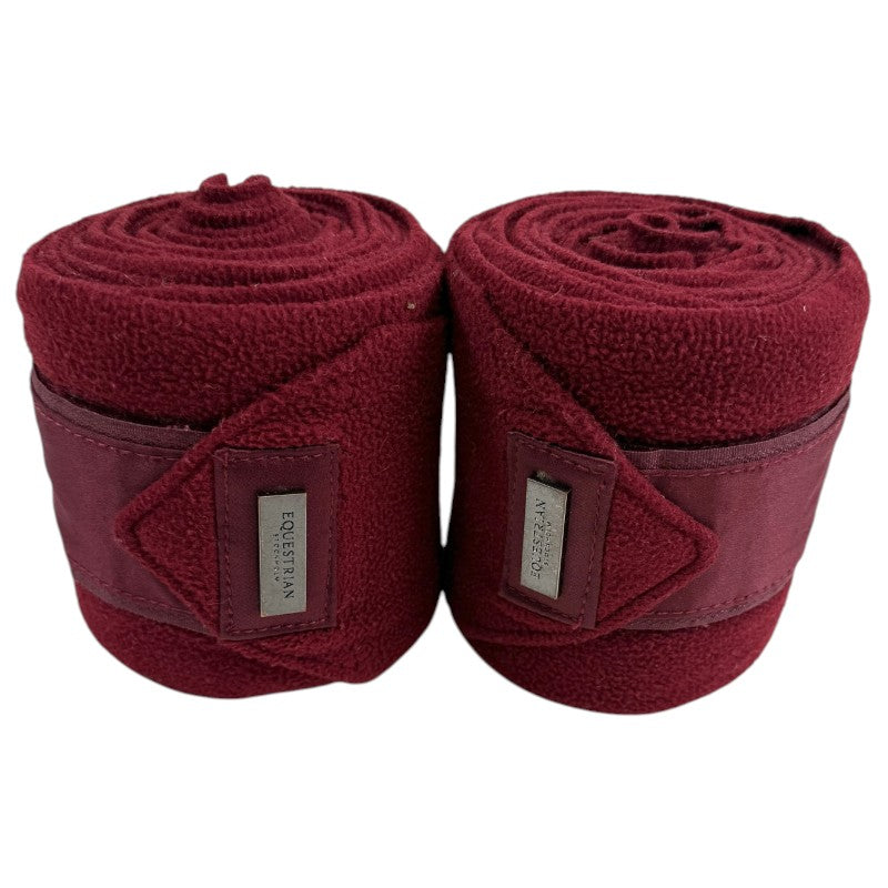 Equestrian Stockholm Polo Wraps in Merlot - Full