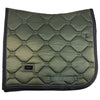 Equestrian Stockholm Dressage Saddle Pad in Dirty Olive - Full