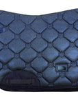 Equestrian Stockholm Dressage Pad & Bonnet Set in Navy Glimmer