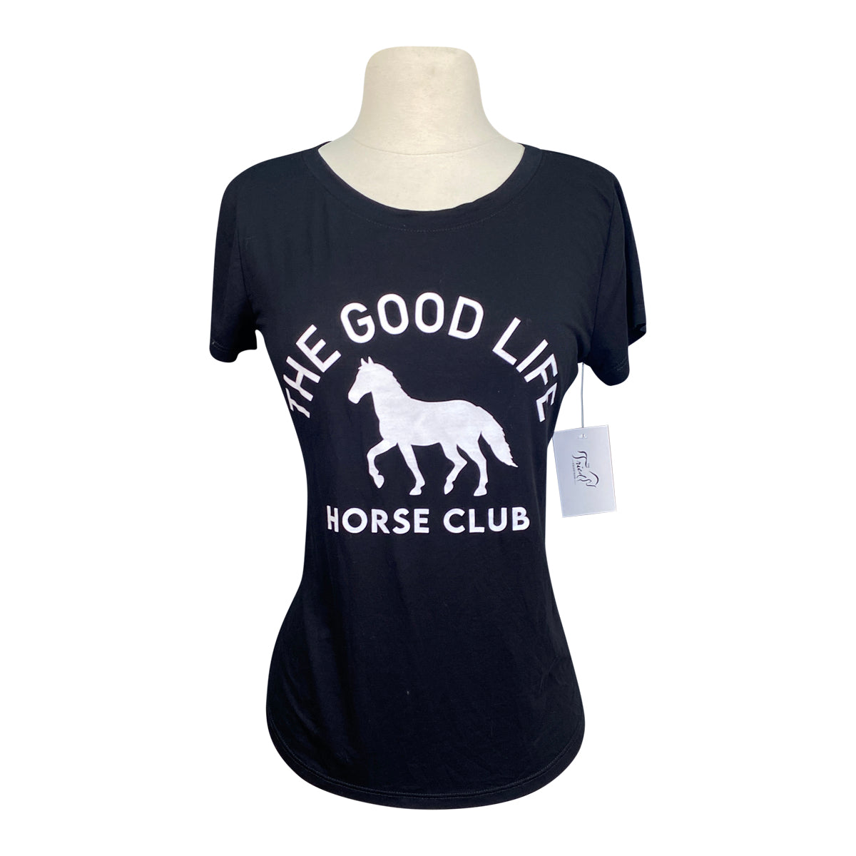 Bad Horse LA 'The Good Life' Crew Neck Modal Tee in Black
