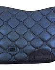 Equestrian Stockholm Dressage Pad & Bonnet Set in Navy Glimmer