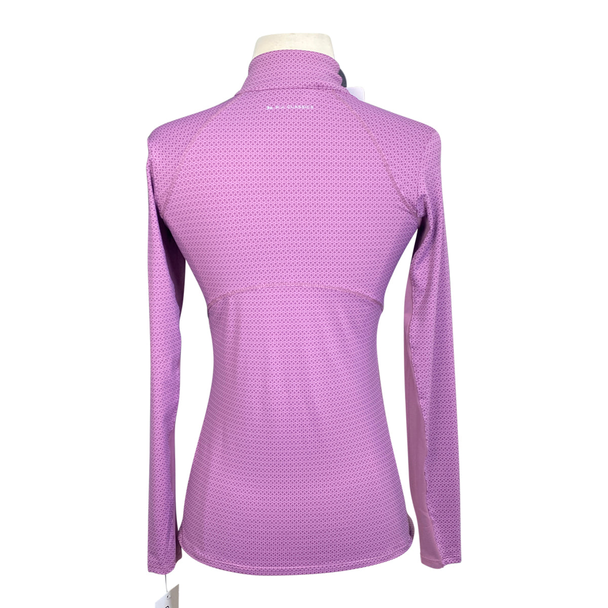 R.J. Classics 'Libby' 1/4 Zip Long Sleeve Training Shirt in Mulberry Horseshoe
