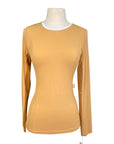 Tailored Sportsman IceFil Long Sleeve Crew Shirt in Toasted/White