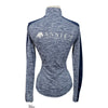 Annie's Equestrienne Apparel Half Zip Top in Heather Navy