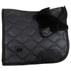 Equestrian Stockholm Dressage Pad & Bonnet Set in Black Glimmer