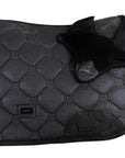 Equestrian Stockholm Dressage Pad & Bonnet Set in Black Glimmer