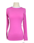 Tailored Sportsman IceFil Long Sleeve Crew Shirt in Bubble Gum/White