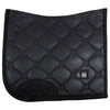 Equestrian Stockholm Dressage Pad & Bonnet Set in Black Glimmer
