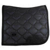 Equestrian Stockholm Dressage Pad & Bonnet Set in Black Glimmer