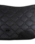 Equestrian Stockholm Dressage Pad & Bonnet Set in Black Glimmer