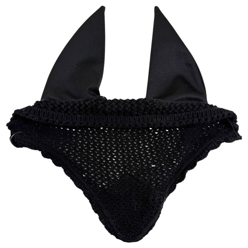 Equestrian Stockholm Dressage Pad &amp; Bonnet Set in Black Glimmer