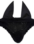 Equestrian Stockholm Dressage Pad & Bonnet Set in Black Glimmer