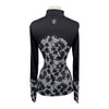 Novella Equestrian 'The Diva' Long Sleeve Shirt in Black/Houndstooth