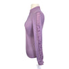 Halter Ego 'Maia' Short Sleeve Lace Competition Shirt in Lilac