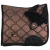 Equestrian Stockholm Dressage Pad & Bonnet Set in Mahogany Glimmer