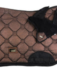 Equestrian Stockholm Dressage Pad & Bonnet Set in Mahogany Glimmer
