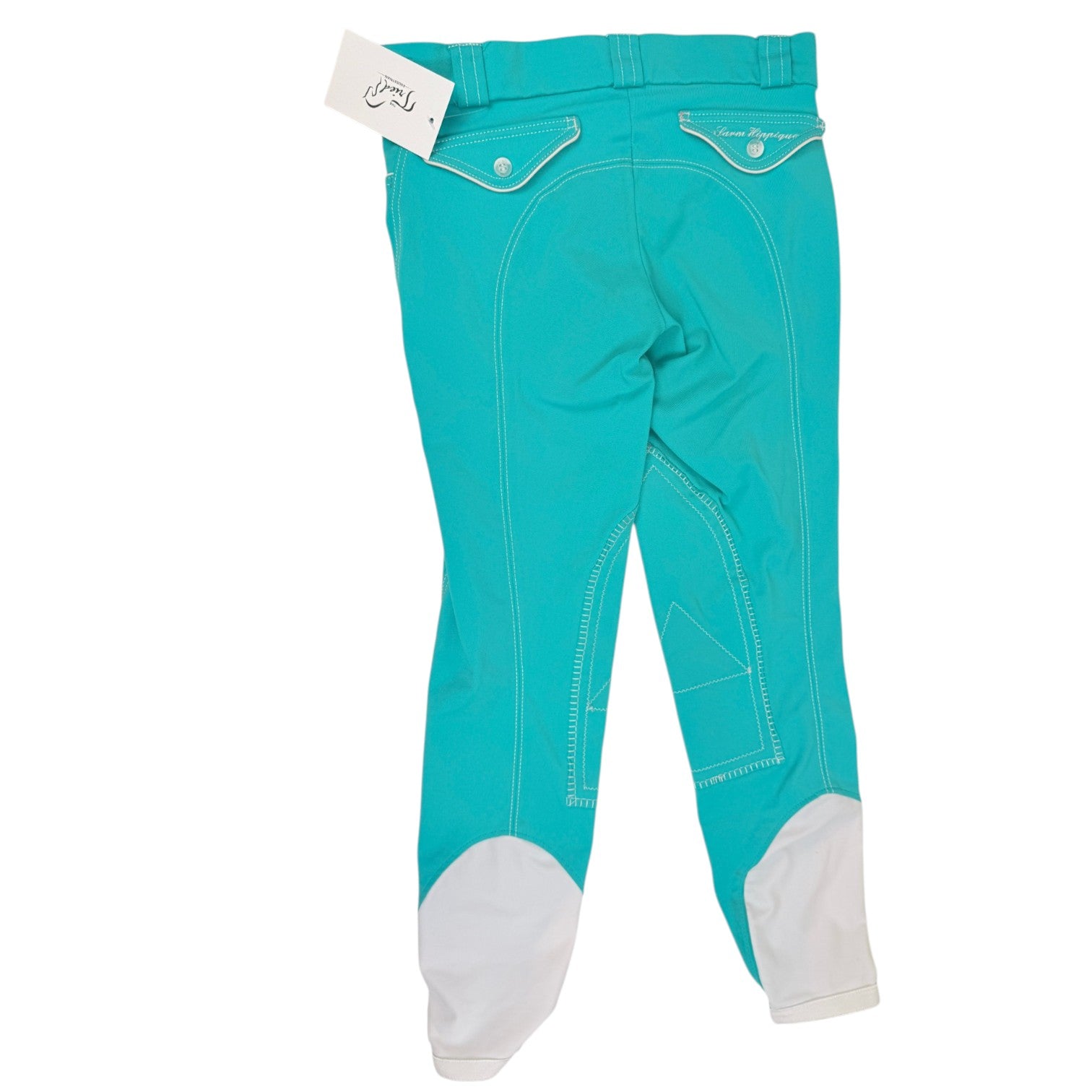 Hippique Knee Patch Breeches in Teal