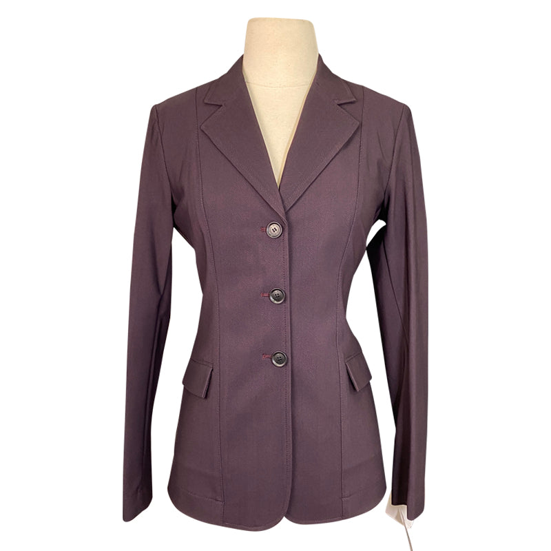 RJ Classics 'Monterey' Orange Label Show Coat in Merlot Herringbone