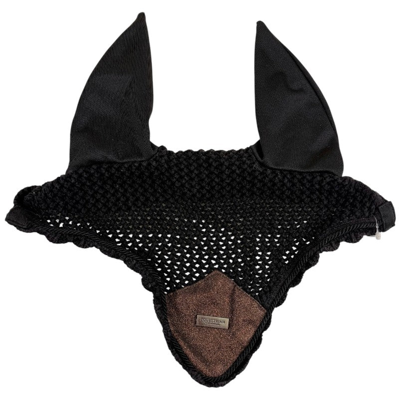 Equestrian Stockholm Dressage Pad &amp; Bonnet Set in Mahogany Glimmer