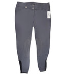 Pikeur 'Ciara Grip' Knee Grip Breeches in Grey - Women's EU 46 (US 34)