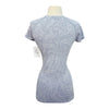 Lululemon 'Swiftly' Short Sleeve Textured Knit Shirt in Light Grey Pattern
