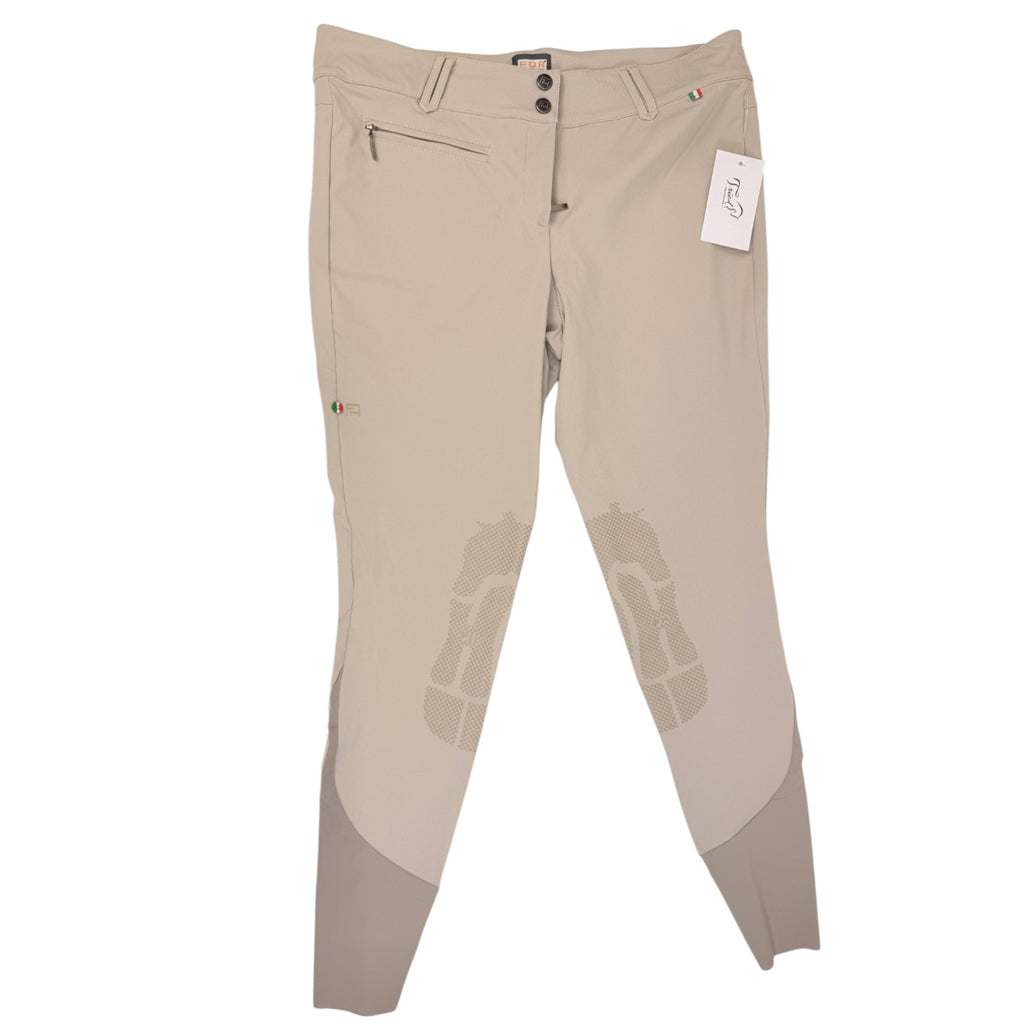 For Horses Knee Patch Breech in Tan - Women's IT 50 (US 36)