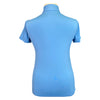 Back of Tailored Sportsman 'Ice Fil' Short Sleeve Shirt in Surfer Blue