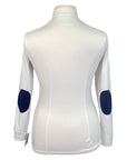 Back of Sport Horse Lifestyle 'Hudson' Show Shirt in White