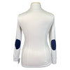 Back of Sport Horse Lifestyle 'Hudson' Show Shirt in White